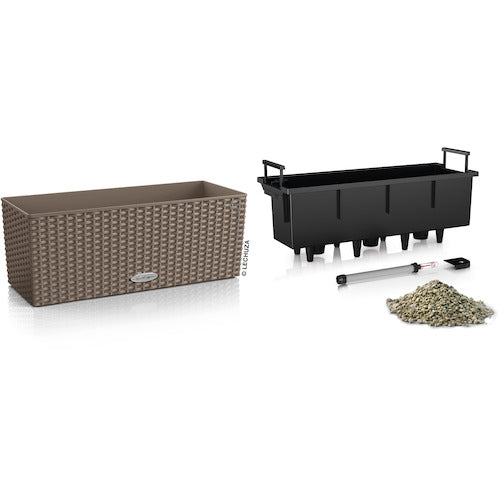 レチューザ　底面給水プランター　バルコネラ　コテージ　サンドブラウン　15446　1 個