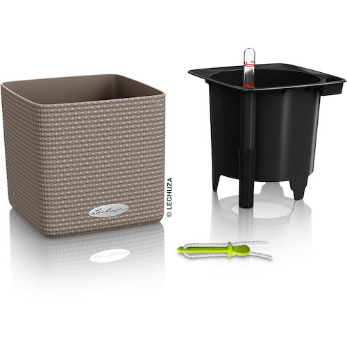 レチューザ　底面給水プランター　キューブカラー１４　サンド　13478　1 個