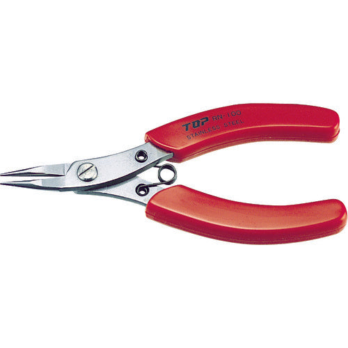 TOP 라운드 노즈 플라이어 스테인리스제 100mm RN-100 1 丁