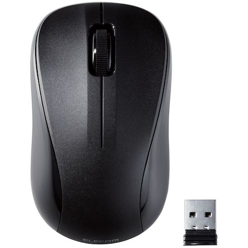 ELECOM Business Mouse Wireless IR Mouse S Size Antibacterial RoHS Compliant Black M-K5DRKBK/RS 1 pc
