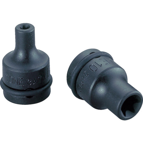 TONE Impact Hex Lobe Socket Torx Socket E4 Tip Dimension 3.84mm 3ATX-E04 1 pc