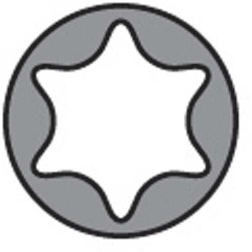 TONE 임팩트용 헥스 로브 소켓 토크스 소켓 E8 선단 치수 7.47mm 3ATX-E08 1개