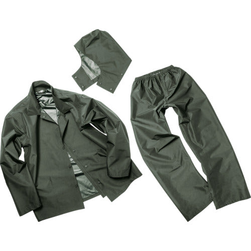 Makku Casual Rainwear Set Dark Green L AS-4700-DG-L 1 piece