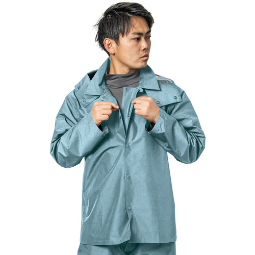 Makku Casual Rainwear Set Blue Gray M AS-4700-BG-M 1 piece