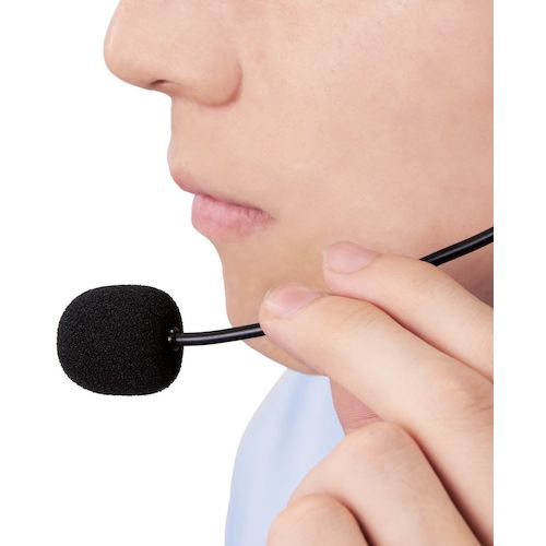 ELECOM Wired Headset, Neckband Type, Foldable, 4-Pole 3.5mm, Both Ears, Black, HS-NB06TBK, 1 Piece