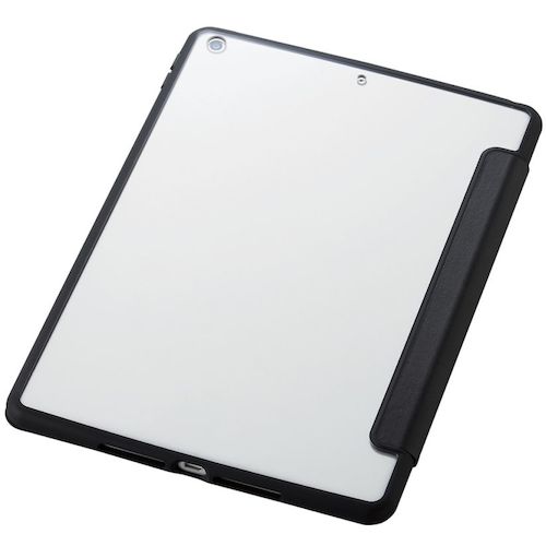 ELECOM iPad 9세대(2021)용 하이브리드 케이스 프레임 컬러 플랩 첨부 블랙 TB-A21RTSLFCBK 1개