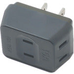 YAZAWA Triple Tap with Surge Protection, 3 Outlets, Black Y02T300BK 1 pc