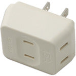 YAZAWA Triple Tap with Surge Protection, 3 Outlets, White, Y02T300WH, 1 pc