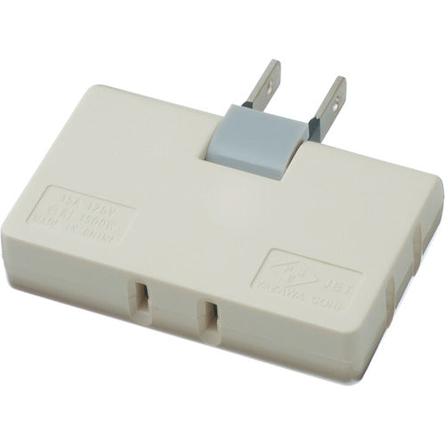 ＹＡＺＡＷＡ　耐トラ付コーナータップ３個口白　Y02C300WH　1 個