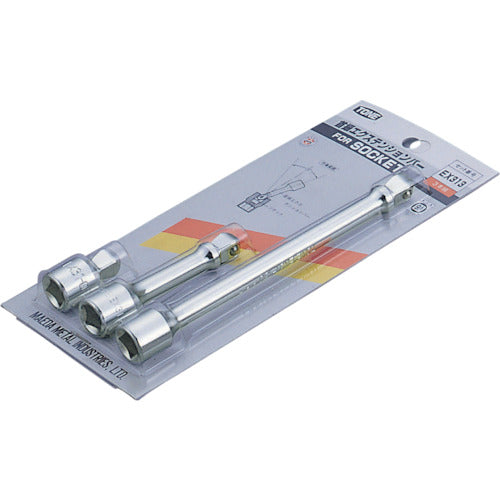 TONE Swing Extension Bar 9.5mm Socket Set of 3 EX313 1 S