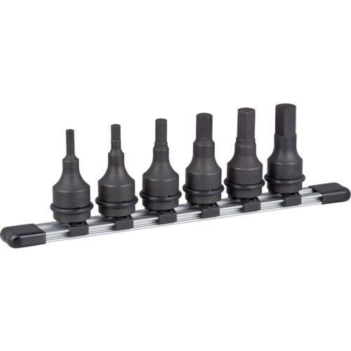 TONE Impact Hexagon Socket Set (with holder) 6pcs HAH406 1 S