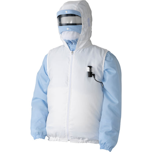 GOLDWIN Air Conditioned Clothing [R-Ue] Hooded Outer Vest White S PK2901-WS 1 Unit