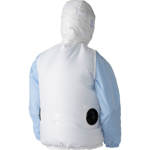 GOLDWIN Air Conditioned Clothing [R-Ue] Hooded Outer Vest White S PK2901-WS 1 Unit