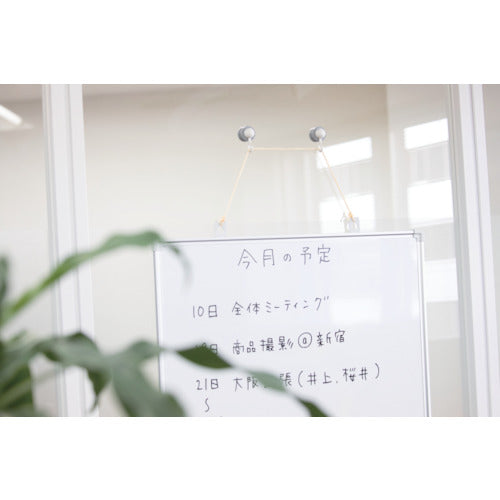 マグエバー　挟んで使うマグネット　マグサンド　ｊフック　ホワイト　強力マグネットフック　ネオジム磁石　1-0245SAND-JW　1 個