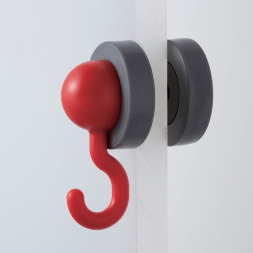 MagEver Clamp Magsand J-Hook Red Strong Magnet Hook Neodymium Magnet 1-0269SAND-JR 1 piece