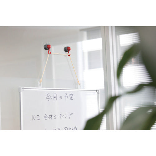 MagEver Clamp Magsand J-Hook Red Strong Magnet Hook Neodymium Magnet 1-0269SAND-JR 1 piece