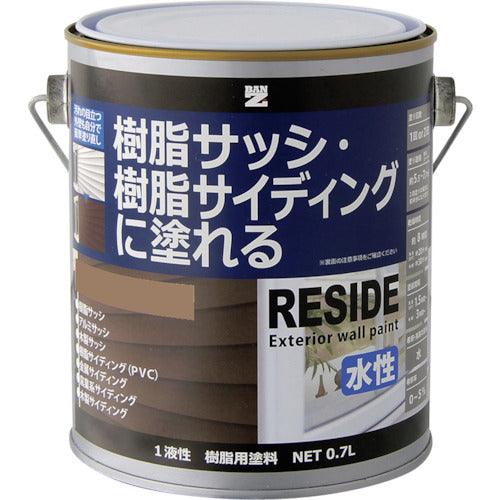 ＢＡＮーＺＩ　樹脂・アルミ（サッシ・外壁）用塗料　ＲＥＳＩＤＥ　０．７Ｌ　ナチュラル　１９−５０Ｆ　L-RSD/L07E1　1 缶