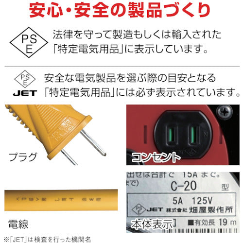 ハタヤ　コードリール　シンサンデーリール　単相１００Ｖ型　２０ｍ　C-20SIN　1 台