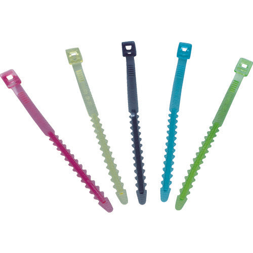 하타야 벨트 클립 270mm (적색, 노랑, 녹색, 파랑, 검정×각 1개) CV-27 1봉