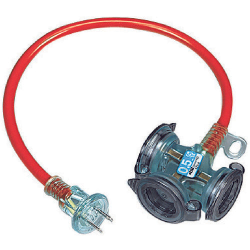 Hataya Rainproof 2P Short Tap 0.5m Red FX-005-R 1 Piece