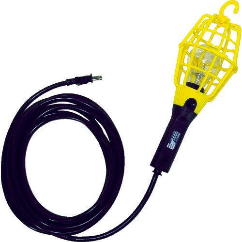 Hataya Auxiliary Cord Lamp 60W Earthquake Resistant Bulb Included 5m Wire Lamp Guard Yellow ILI-5Y 1 Unit