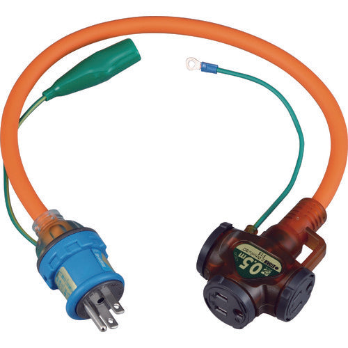 Hataya 2P grounded short tap 0.5m NX-005K 1 piece