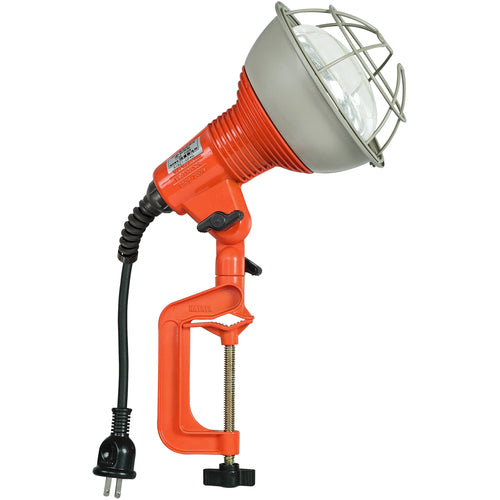 하타야 방우형 작업등 리플렉터 램프 200W 100V 전선 0.3m 바이스 부착 RG-200 1대