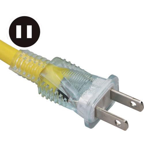 Hataya 2P extension cord 20m green SX-203-G 1 piece