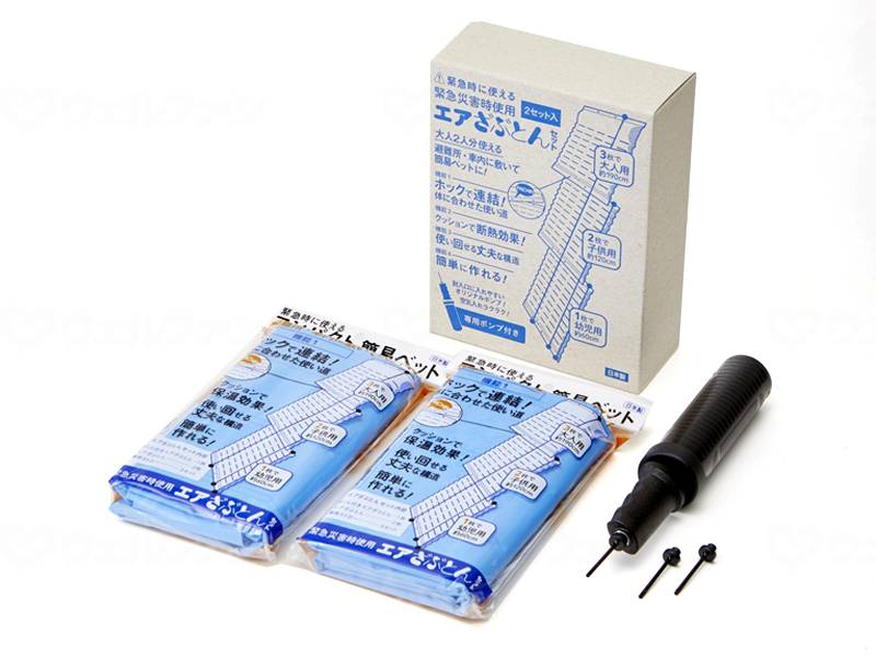 和弘プラスチック工業非常時使用ｴｱ・ざぶとんｾｯﾄ（2組ｾｯﾄ）