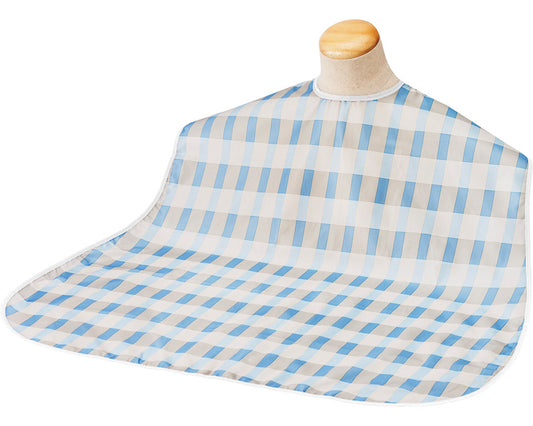 ソフラピレンエプロン　ボーダーチェック / 102302　ブルー　1 枚