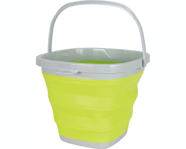 Thin foldable bucket / 10L Green 1 piece