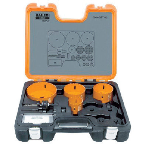 Bahco Replaceable Blade Bimetal Hole Saw Set 51, 76, 86, 111mm 3834-SET-42 1 S