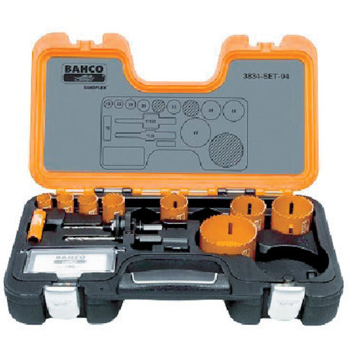 Bahco Replaceable Blade Bimetal Hole Saw Set 16, 19, 22, 25, 30, 35, 41, 51, 67mm 3834-SET-94 1 S