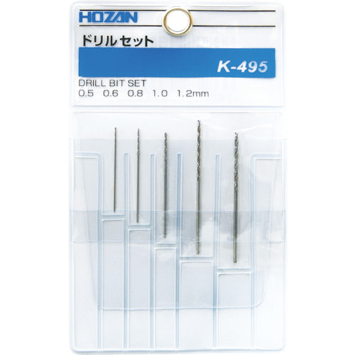 HOZAN 드릴 세트 5개 세트 K-495 1 S