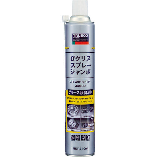 TRUSCO α Grease Spray Jumbo 840ml ALP-FM-JB 1 bottle