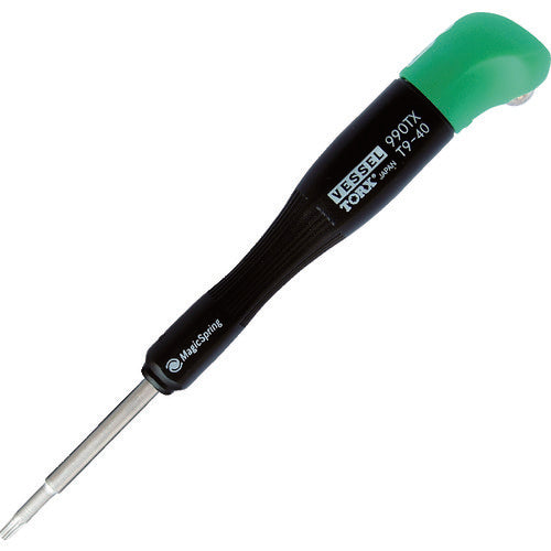 VESSEL 정밀 드라이버 G 그립 토크스 드라이버 990TX T9 990TX-T9-40 1개
