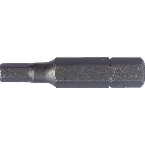 ＶＥＳＳＥＬ　片頭ドライバービット（ヘキサゴンタイプ）　ヘックスビット　Ｂ３３Ｈ４×３３．３Ｈ　B33-4-33.3H　10 本