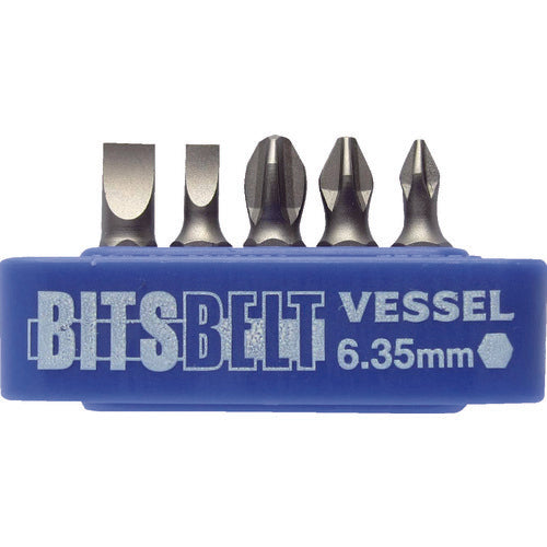 ＶＥＳＳＥＬ　交換用ビットセット　Ｎｏ．ＴＤ−ＢＳ１（ビット５本組）　TD-BS1　1 Ｓ