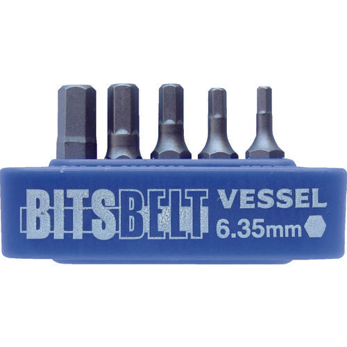 ＶＥＳＳＥＬ　交換用ビットセット　Ｎｏ．ＴＤ−ＢＳ２（ビット５本組）　TD-BS2　1 Ｓ