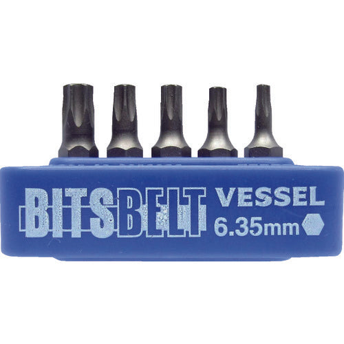 VESSEL 교환용 비트 세트 No. TD-BS3(비트 5개 세트) TD-BS3 1 S