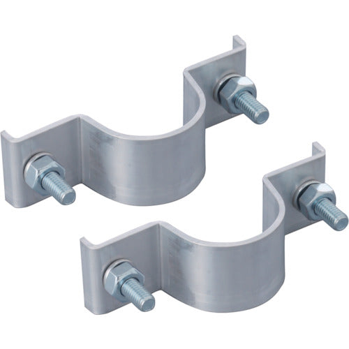 Unit Sign Mounting Band Flat Rib 2 Pieces Aluminum 50.8Φ 395-55 1 Set
