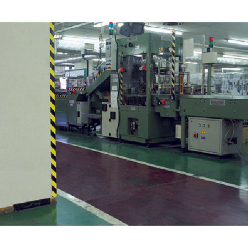 유닛 형광 반사 테이프 황/흑 황부 반사 90mm폭×10m권 864-61 1권