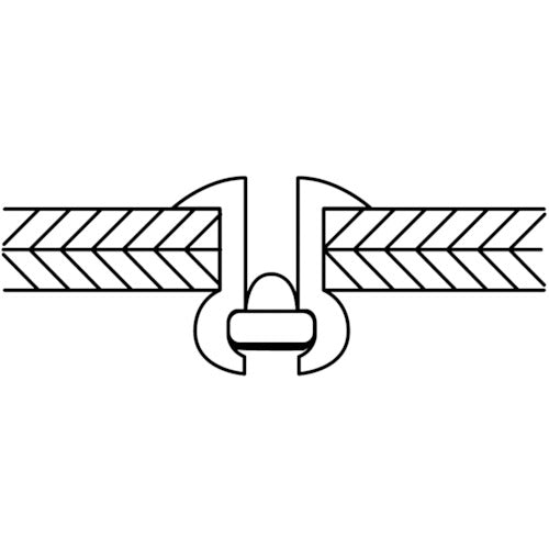 새우 컬러 블라인드 리벳 5-3 알루미늄/스틸(300개입) 리벳 길이 8.9MM 화이트 CNSA53WEB 1상자