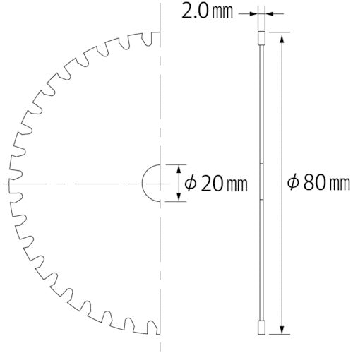 エビ　ゼットフラッシャー　（アルミ用）　８０ｍｍ　FAS80　1 枚