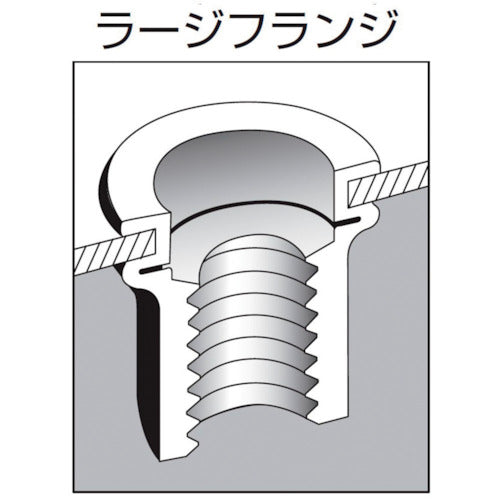 エビ　ブラインドナット“エビナット”（平頭・スティール製）　板厚２．５　Ｍ８×１．２５（５００個入）　NSD825M　1 箱