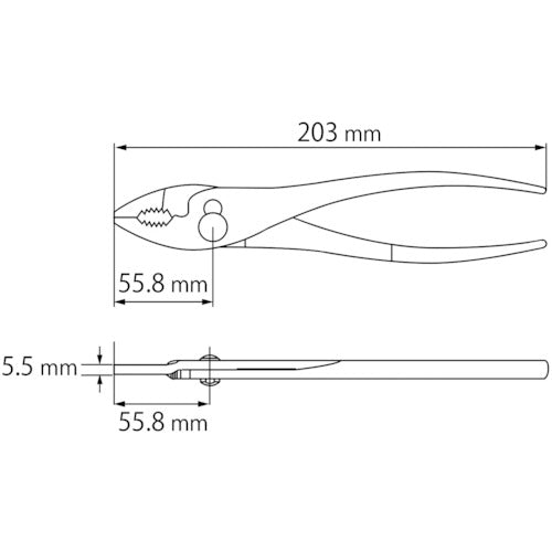 새우 신노즈 플라이어 200mm TP200 1 丁