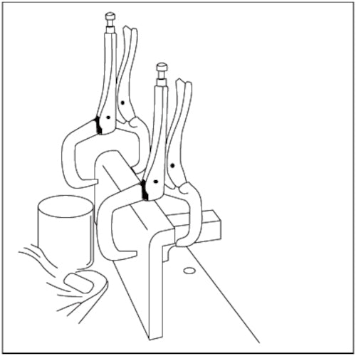 エビ　バイスプライヤー　Ｃ型　４５５ｍｍ　VC455N　1 丁