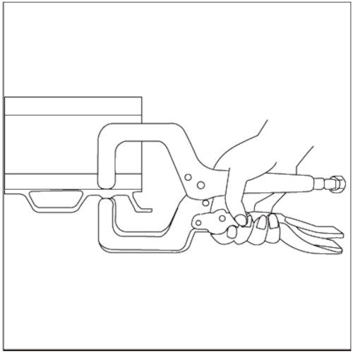エビ　バイスプライヤー　Ｃ型　４５５ｍｍ　VC455N　1 丁