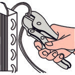 エビ　バイスプライヤー　ピンチ・オフ用　１８０ｍｍ　VR175　1 丁