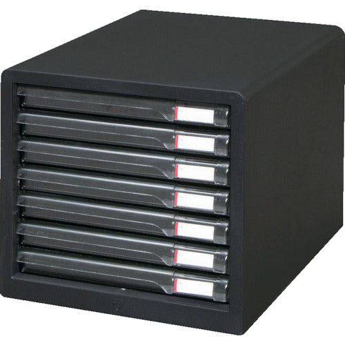 IRIS 245971 Letter Case, Shallow, 7 Tiers, 265 x 350 x 258, Dark Gray, L-7SR-DGY, 1 Unit